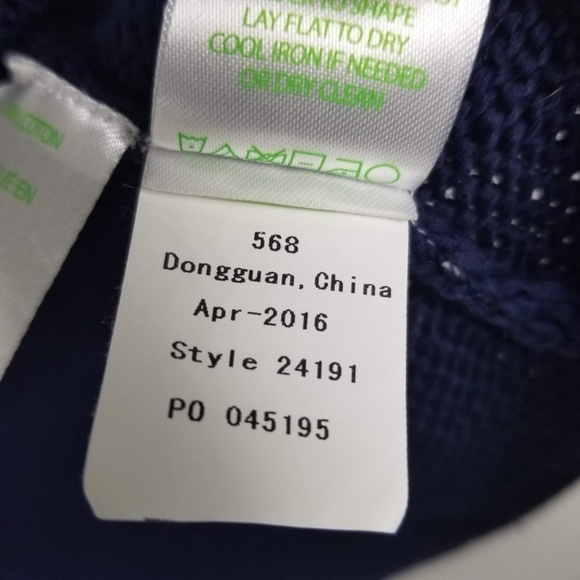 Lilly Pulitzer- Womens XS  Light Navy Harbour Short Sleeve Cardigan Sweater - Picture 6 of 9